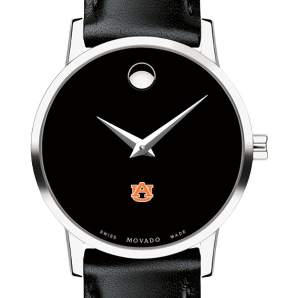 Auburn Women&#39;s Movado Museum with Leather Strap Shot #1