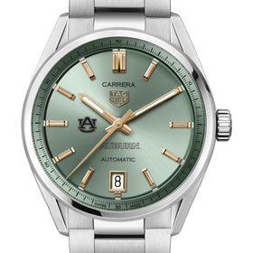 Auburn Women's TAG Heuer Steel Carrera with Green Dial Shot #1