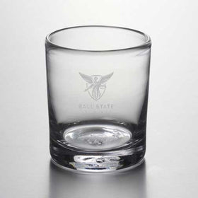 Ball State Double Old Fashioned Glasses by Simon Pearce Shot #1
