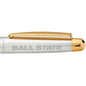 Ball State Fountain Pen in Sterling Silver with Gold Trim Shot #2