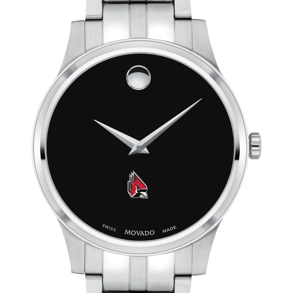Ball State Men's Movado Collection Stainless Steel Watch with Black Dial Shot #1