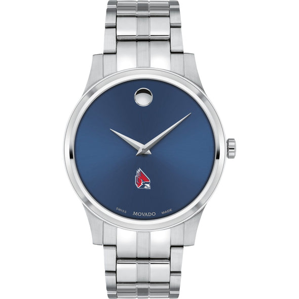 Ball State Men's Movado Collection Stainless Steel Watch with Blue Dial Shot #2