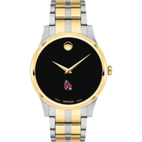 Ball State Men's Movado Collection Two-Tone Watch with Black Dial Shot #2