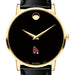 Ball State Men's Movado Gold Museum Classic Leather