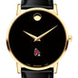 Ball State Men's Movado Gold Museum Classic Leather Shot #1