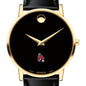 Ball State Men's Movado Gold Museum Classic Leather Shot #1