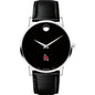 Ball State Men's Movado Museum with Leather Strap Shot #2
