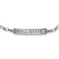 Ball State Monica Rich Kosann Petite Poesy Bracelet in Silver Shot #2