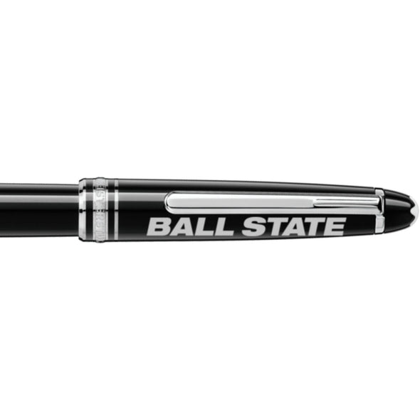 Ball State Montblanc Meisterstück Classique Rollerball Pen in Platinum Shot #2