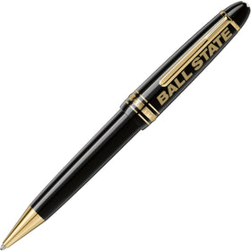 Ball State Montblanc Meisterstück Midsize Ballpoint Pen in Gold Shot #1