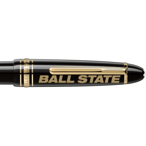 Ball State Montblanc Meisterstück Midsize Ballpoint Pen in Gold Shot #2