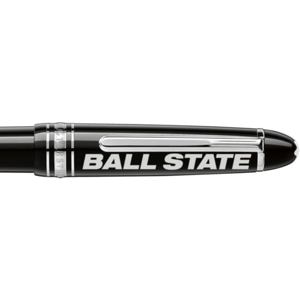 Ball State Montblanc Meisterstück Midsize Platinum-Coated Ballpoint Pen Shot #2