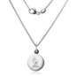 Ball State Necklace with Charm in Sterling Silver Shot #2
