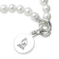 Ball State Pearl Bracelet with Sterling Silver Charm Shot #2