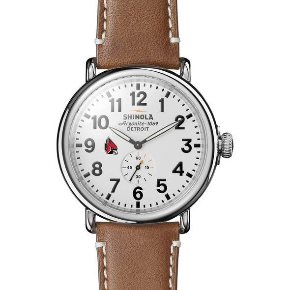 Ball State Shinola Watch, The Runwell 47 mm White Dial Shot #2