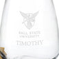 Ball State Stemless Wine Glasses - Set of 2 Shot #3