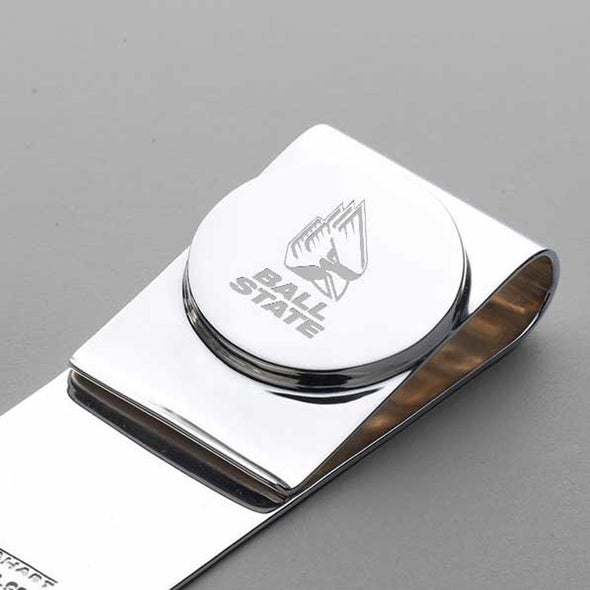 Ball State Sterling Silver Money Clip Shot #2