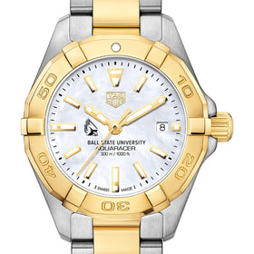 Ball State TAG Heuer Two-Tone Aquaracer for Women Shot #1