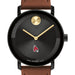 Ball State University Men's Movado BOLD with Cognac Leather Strap