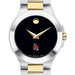 Ball State Women's Movado Collection Two-Tone Watch with Black Dial