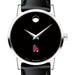 Ball State Women's Movado Museum with Leather Strap