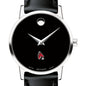 Ball State Women's Movado Museum with Leather Strap Shot #1