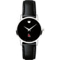 Ball State Women's Movado Museum with Leather Strap Shot #2