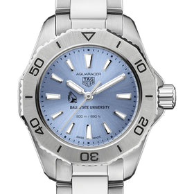 Ball State Women&#39;s TAG Heuer Steel Aquaracer with Blue Sunray Dial Shot #1