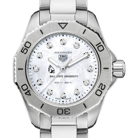 Ball State Women&#39;s TAG Heuer Steel Aquaracer with Diamond Dial Shot #1