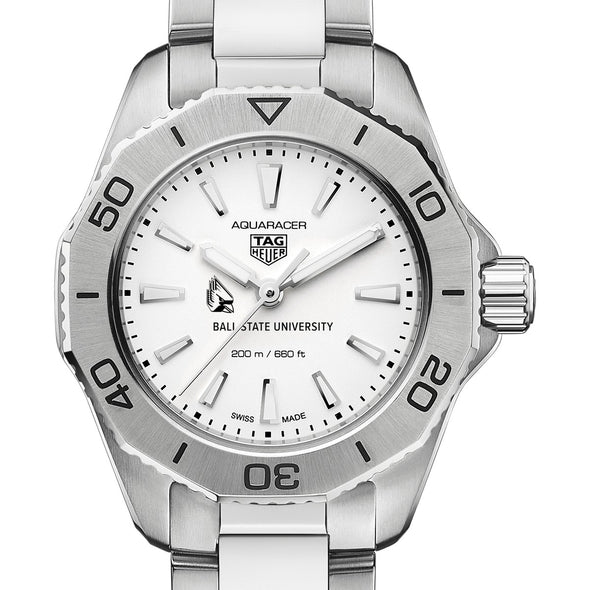 Ball State Women&#39;s TAG Heuer Steel Aquaracer with Silver Dial Shot #1