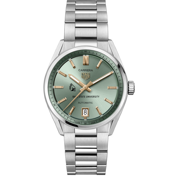 Ball State Women's TAG Heuer Steel Carrera Automatic with Green Dial Shot #2