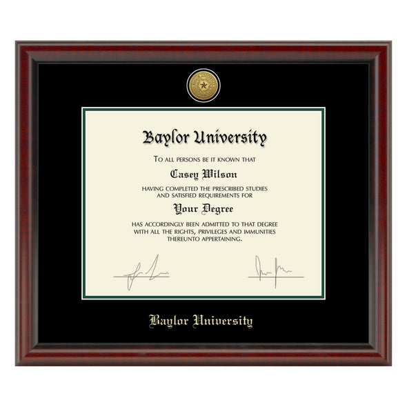 Baylor Diploma Frame - Gold Medallion Shot #1