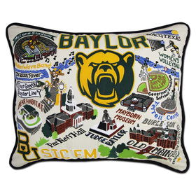 Baylor Embroidered Pillow Shot #1