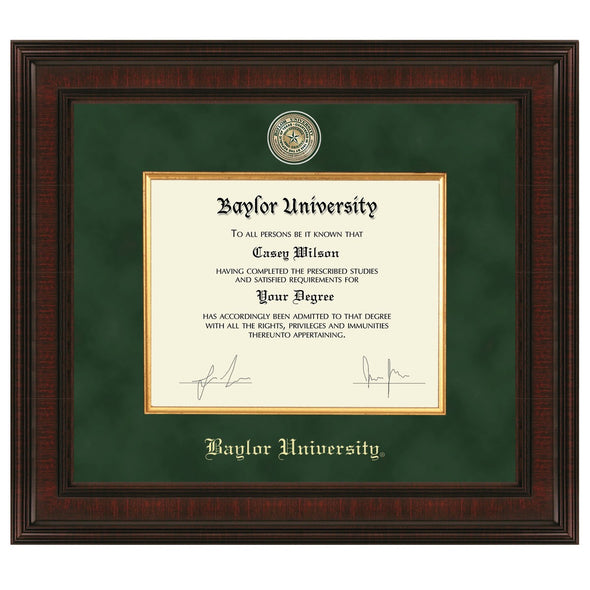 Baylor Excelsior Diploma Frame Shot #1
