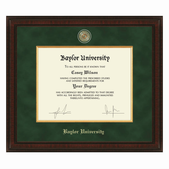 Baylor Excelsior Diploma Frame Shot #1