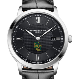 Baylor Men's Baume et Mercier 40mm Classima Quartz Watch with Black Dial & Black Leather Strap Shot #1