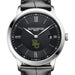 Baylor Men's Baume et Mercier 40mm Classima Quartz Watch with Black Dial & Black Leather Strap