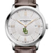 Baylor Men's Baume et Mercier 40mm Classima Quartz Watch with Silver Dial & Dark Brown Leather Strap
