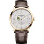 Baylor Men's Baume et Mercier 40mm Gold PVD Classima Watch with Silver Dial & Dark Brown Leather Strap Shot #2