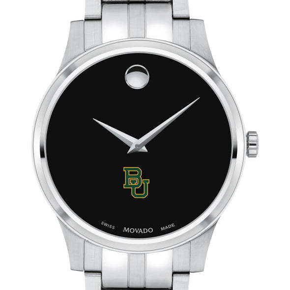 Baylor Men's Movado Collection Stainless Steel Watch with Black Dial Shot #1