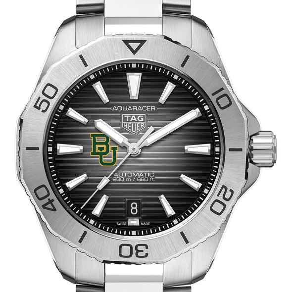 Baylor Men's TAG Heuer Steel Automatic Aquaracer with Black Dial Shot #1