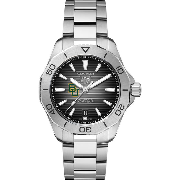 Baylor Men's TAG Heuer Steel Automatic Aquaracer with Black Dial Shot #2