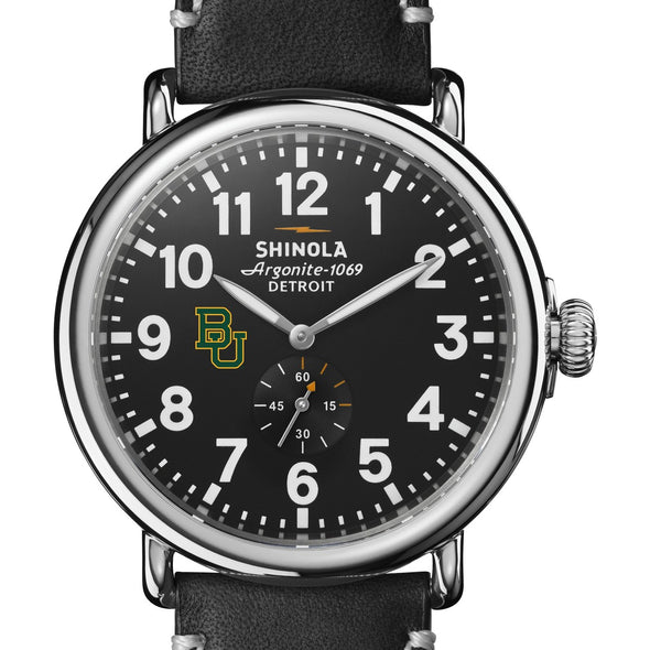 Baylor Shinola Watch, The Runwell 47 mm Black Dial Shot #1