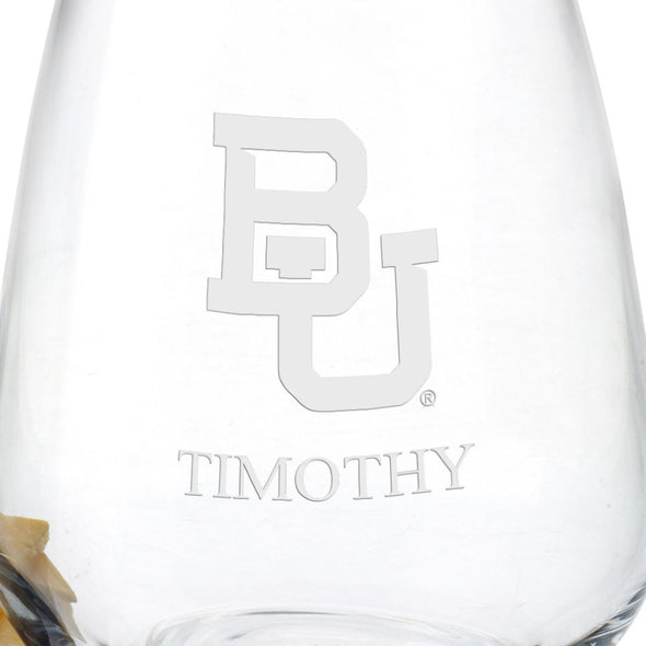 Baylor Stemless Wine Glasses - Set of 4 Shot #3