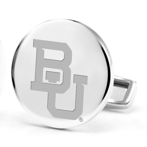 Baylor University Cufflinks in Sterling Silver Shot #2