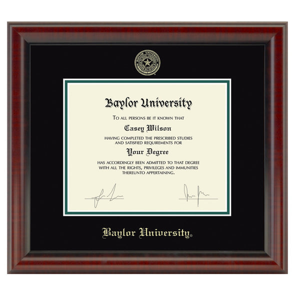 Baylor University Diploma Frame, the Fidelitas Shot #1