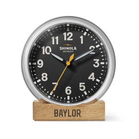 Baylor University Shinola Desk Clock, The Runwell with Black Dial at M.LaHart &amp; Co. Shot #1