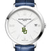 Baylor Women's Baume et Mercier 36.5mm Classima Watch with White Dial & Blue Leather Strap