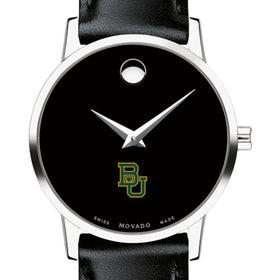 Baylor Women&#39;s Movado Museum with Leather Strap Shot #1