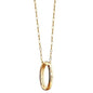 BC Monica Rich Kosann "Carpe Diem" Poesy Ring Necklace Gold Shot #1